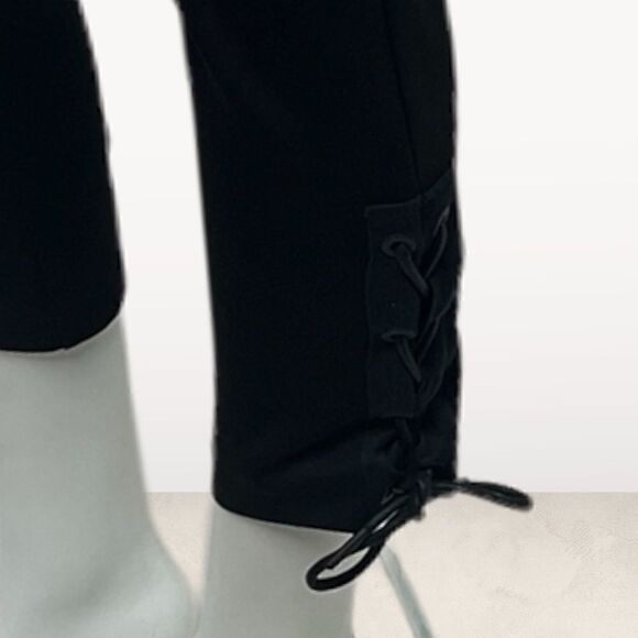 rag & bone Black Tie Ankle Leggings - Picture 6 of 8